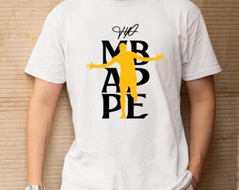 Mbappe Celebration Signature Edition Football and Soccer Jersey Style Star Madrid Player Hoodie Long Sleeve Graphic Tee Custom Gift For Fans