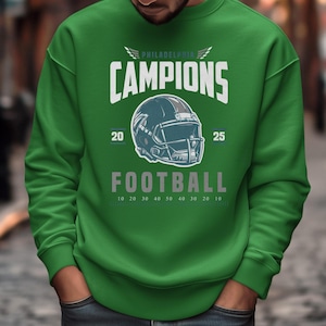 Philadelphia Football Champions 2025 Inspired Design, LIX Football Philly Champs Tribute, Football Gift, Youth Sizes