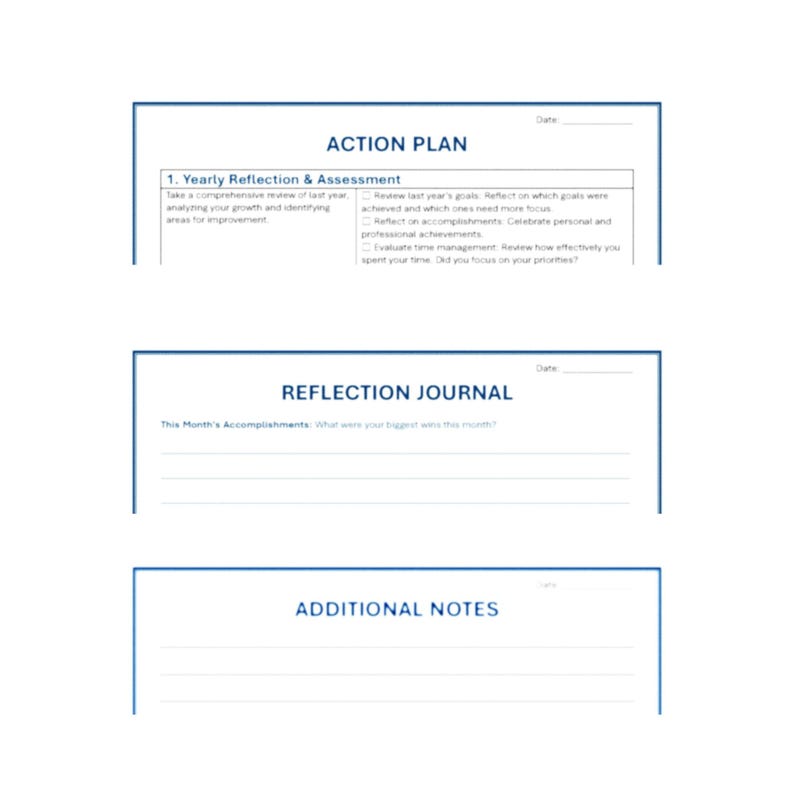Daily, Weekly, Monthly, Quarterly, Yearly Action Plans & Journals for ...
