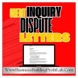 Credit Inquiry Dispute Letter