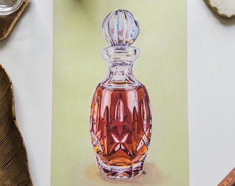 Wydruk artystyczny z whisky Buffalo Trace • Dekoracja ścienna z bourbonem • Prezent do baru i domowego baru • Edycja limitowana 8x12