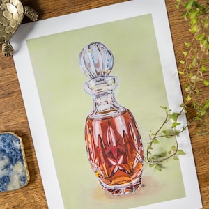 Carafe à whisky Buffalo Trace avec impression artistique – Édition limitée 10 x 14 po. | Décoration murale vintage de bar à cocktails, whisky bourbon, scotch rustique