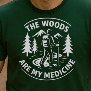 Men's Hiking T Shirt - TShirt Gift for Camper or Hiker - Tee Shirt for Camping and Hiking Lovers image 1