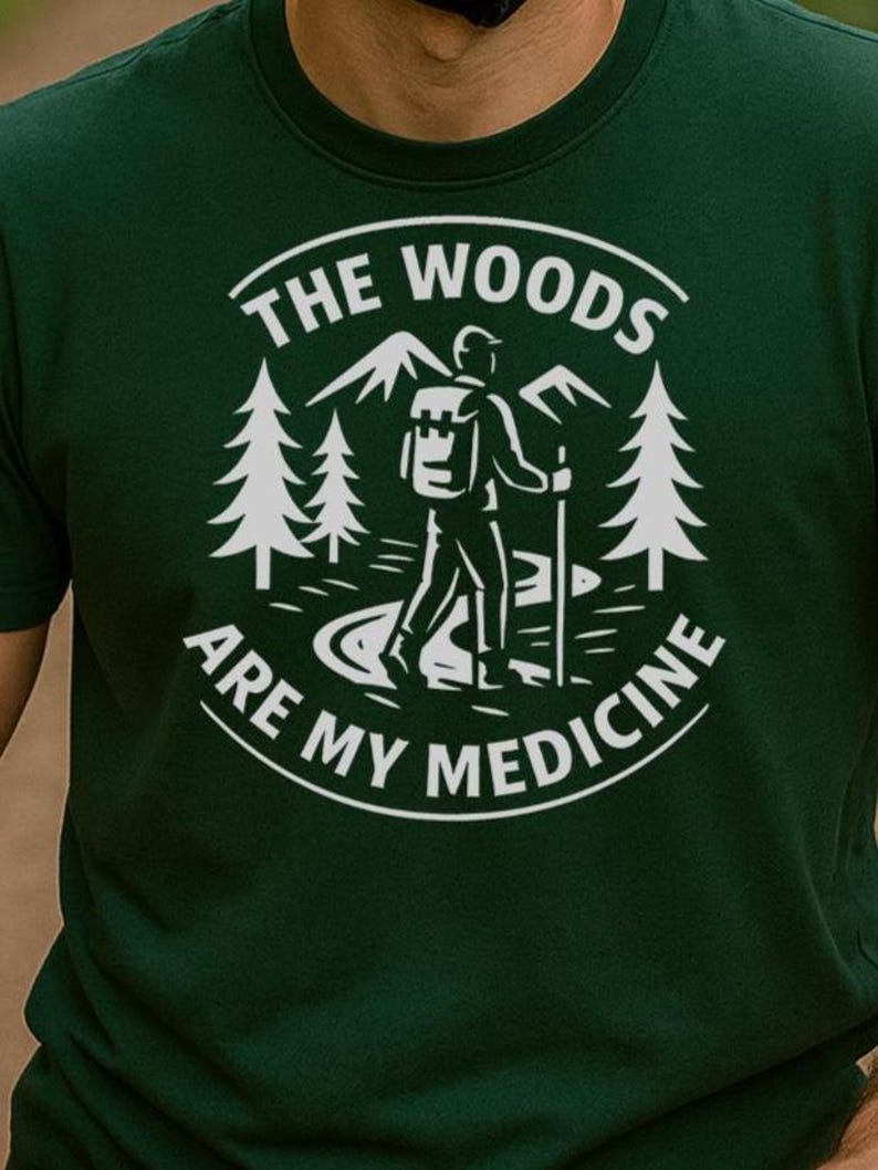 Men's Hiking T Shirt - TShirt Gift for Camper or Hiker - Tee Shirt for Camping and Hiking Lovers image 1