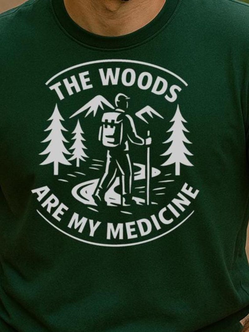 Men's Hiking T Shirt - TShirt Gift for Camper or Hiker - Tee Shirt for Camping and Hiking Lovers image 2