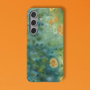 Snap Case for iPhone & Samsung Galaxy Devices - Abstract Blooms - Green, Blue, Orange