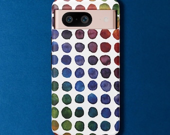 Tough Phone Case – Abstract Art (Rainbow Dots)