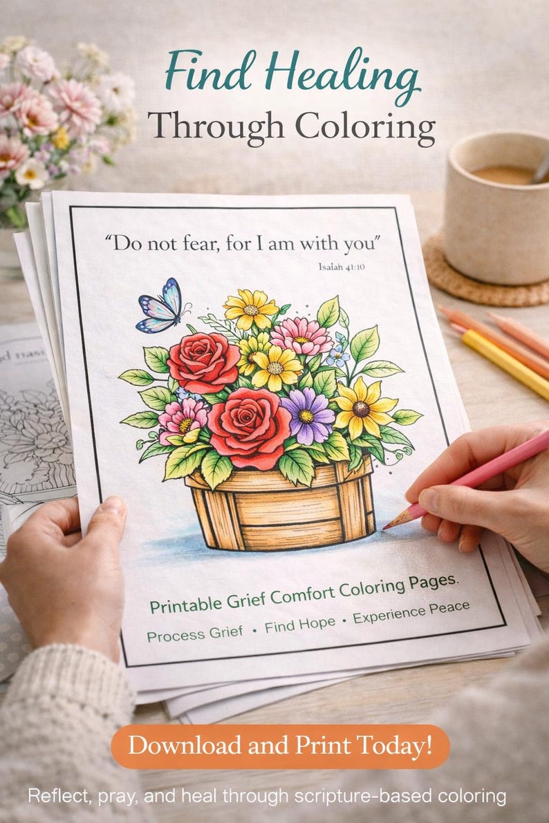 Comfort Coloring Pags Grief Sympathy Bereavement Bible Verse Coloring Pages, Christian ...