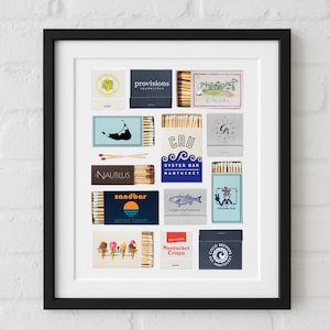 Nantucket, Massachusetts Customizable Matchbox Print Wall Art