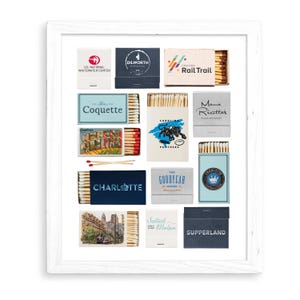 Charlotte, North Carolina Customizable Matchbox Print Wall Art image 3