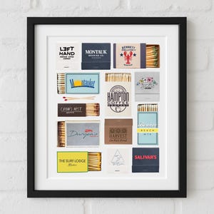 Montauk, New York Customizable Matchbox Print Wall Art
