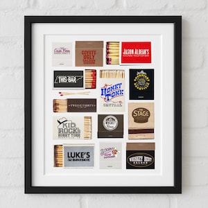 Nashville, Tennessee Customizable Matchbox Print Wall Art