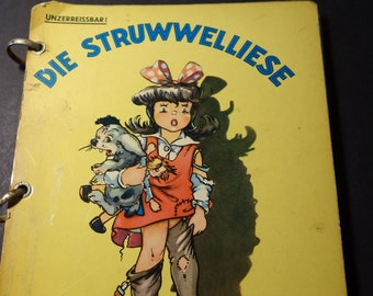 Die Struwwelliese de Cilly Schmitt-Teichmann 1970 Édition allemande livre d’images pour enfants Pestalozzi-Verlag Bon millésime Rare
