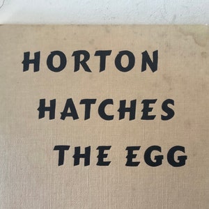 Dr. Seuss Horton Hatches the Egg Jahrgang 1940 erste kanadische Ausgabe Macmillan schwer zu finden - Guter Zustand Kinderliteratur Hardcover