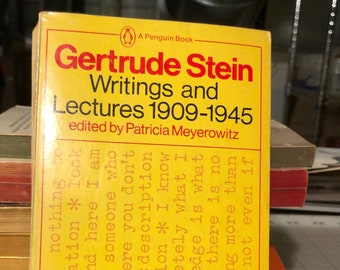 Gertrude Stein Writings and Lectures (1909-1945) Penguin press paperback Œuvres révolutionnaires du génie littéraire