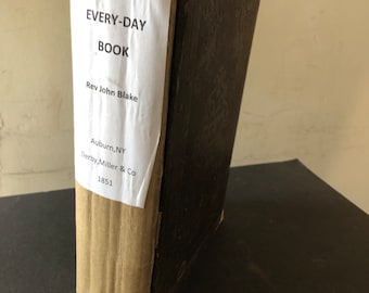 1851 Farmers Everyday Book by Rev John Blake | Practical Advice for 19th century | Hardcover illustrated | Articles, recipes. How to Book
