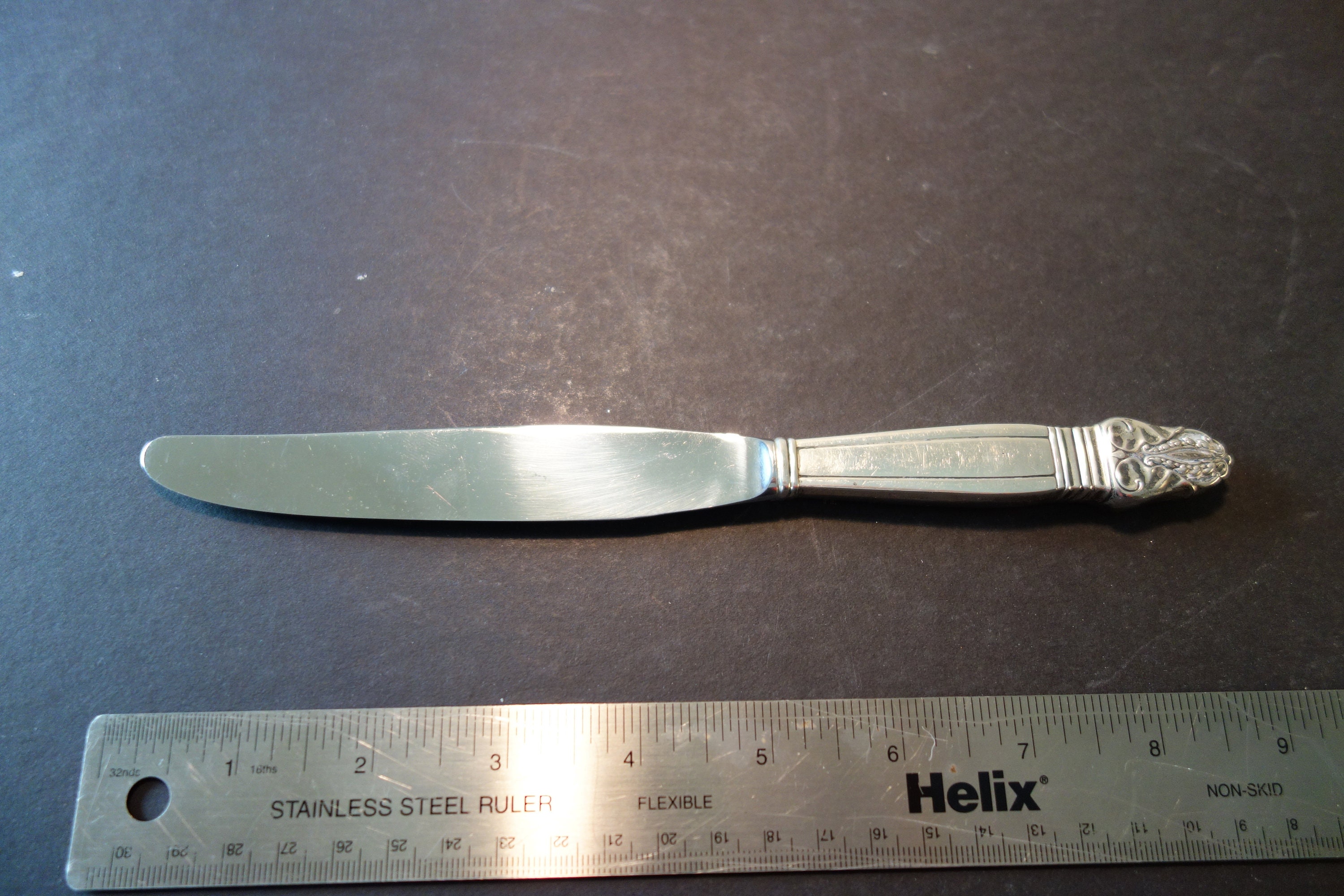 Sterling Silver Knife Sterling handle Stainless Blade Etsy
