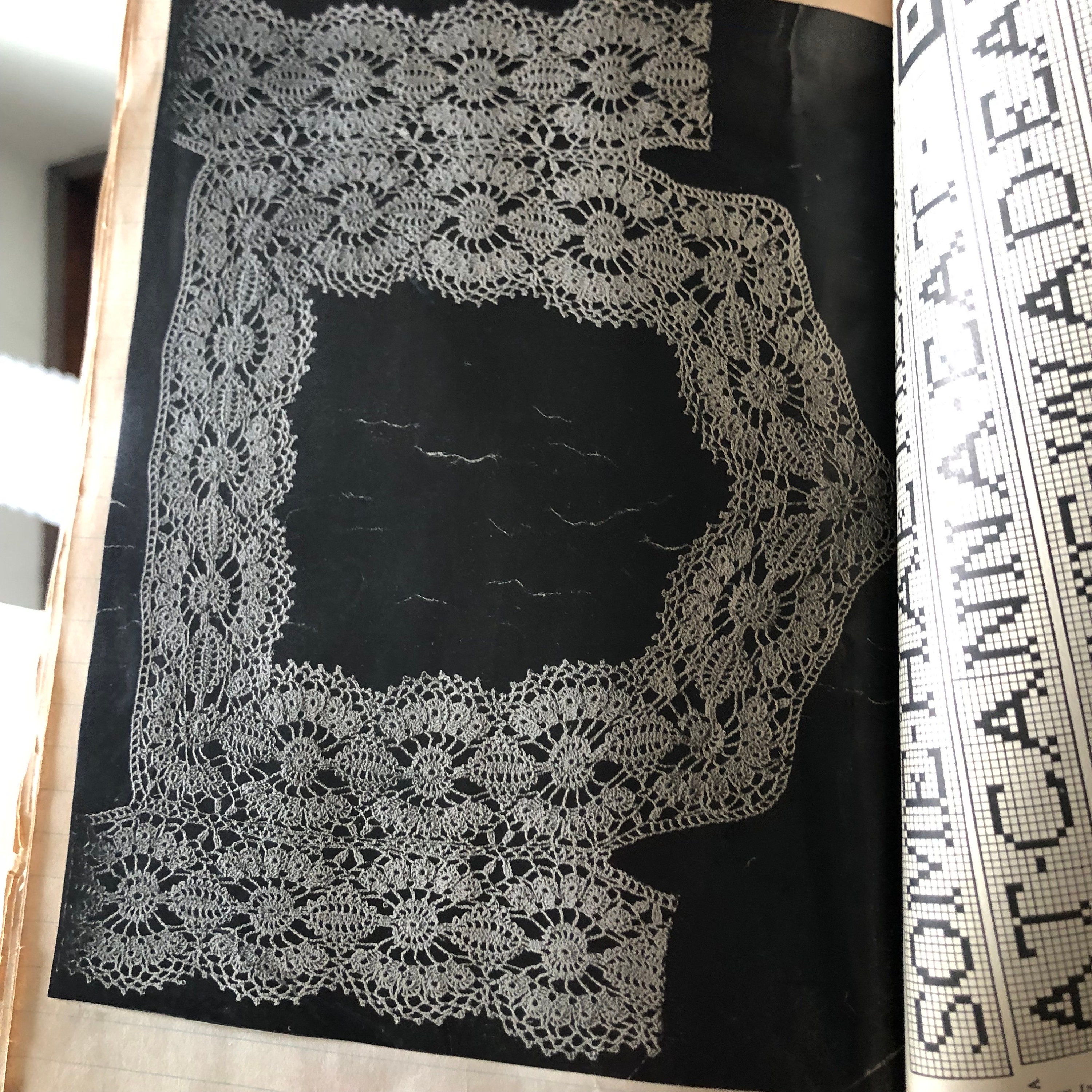 Scrapbook of Handwork Patterns 1950s Handmade Full of Original Pages ...