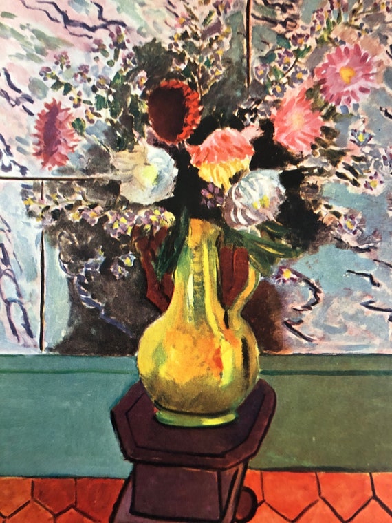 Henri Matisse, Yellow Vase With Flowers | 1939 Original Published