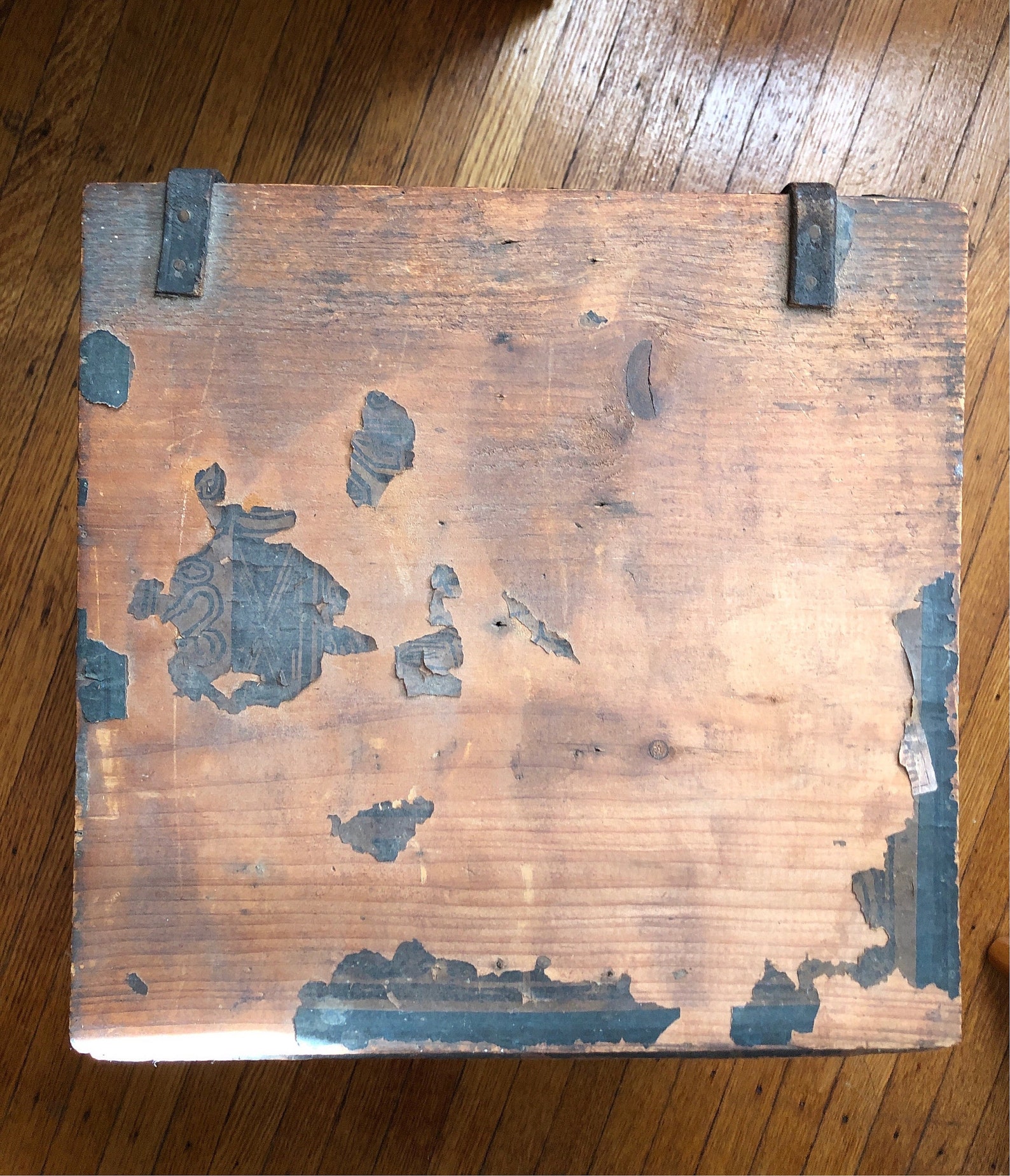 Antique Tea Crate With Lid Samuel Russell Wooden Export Crate Etsy