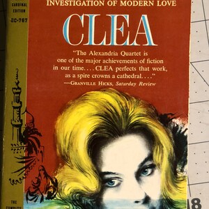 Lawww Durrell Clea. US Ausgabe 1961 Paperback Autor von Balthazar. Teil des Alexandria Quartett Sets in Ägypten. Fiktion