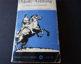 Peter de Grote | Russisch geschiedenisboek | Biografie van de grootste heerser door Vasili Klyuchevsky | Vintage paperback | Biografie van een liniaal