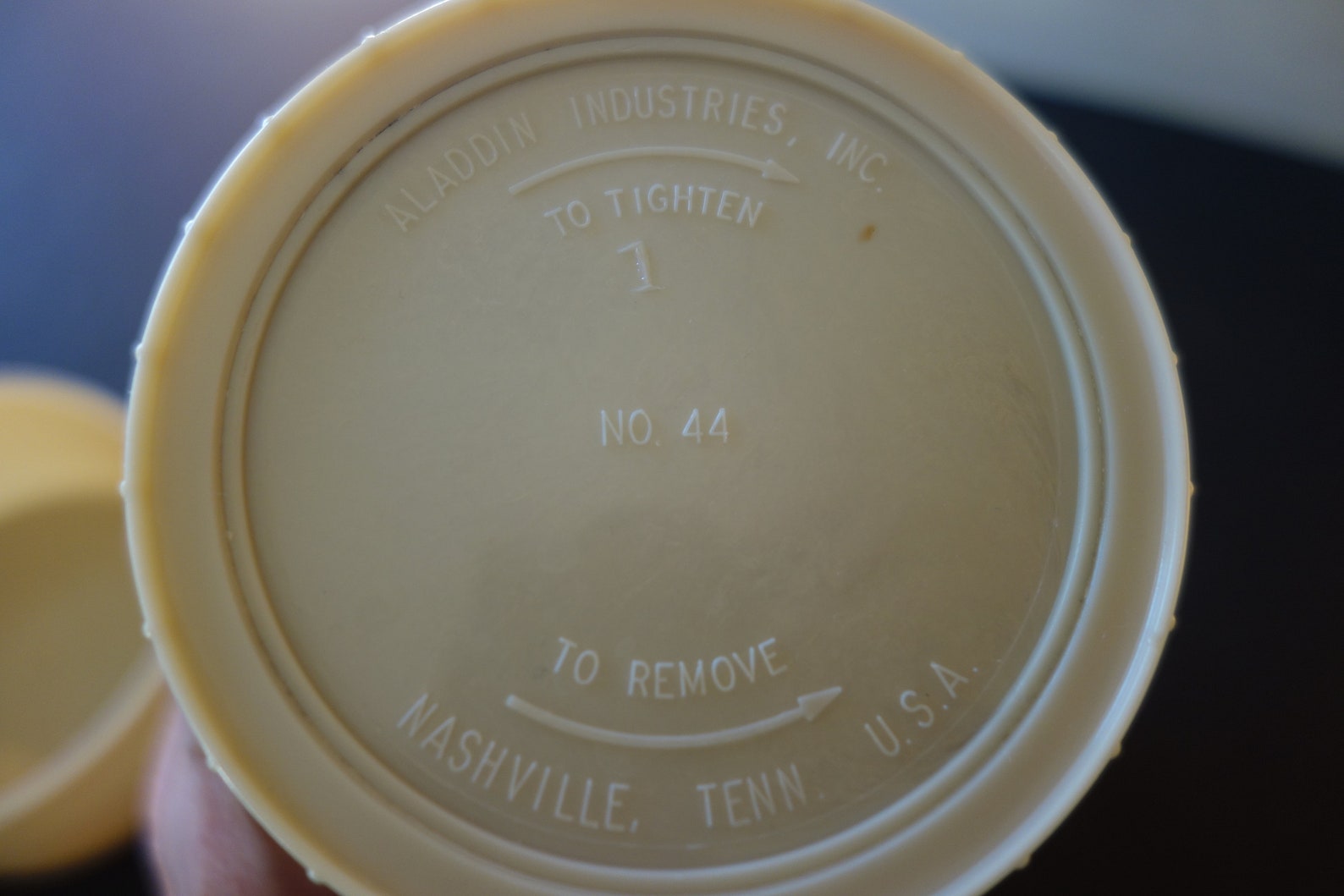 Vintage Aladdin Soup Thermos . WIde Mouth 16 Oz Tan Red & Etsy