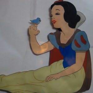 Snow White hand painted animation cel Blue Bird original Limited series 59 of 275 - Disney authenticated certificate 1976 framed
