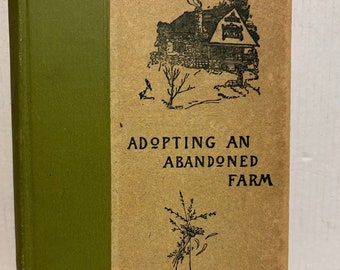 Adopting an Abandoned Farm Kate Sanborn 1894 Early edition Antique Beautiful decorated cover Very Good Condition Smith College True Story