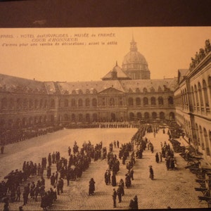 Cartão postal vintage de Paris - Hotel des Invalides - Museu do Exército - Original do início do século XX - JVoyage