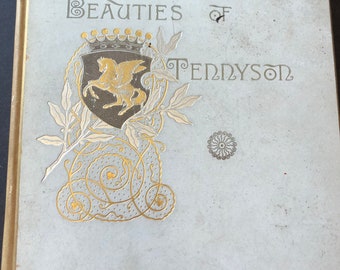 Beauties of Tennyson 1885 hardcover published by Porter & Coates illustrations, Frederic B Schell  VIctorian poetry and portraits Rare