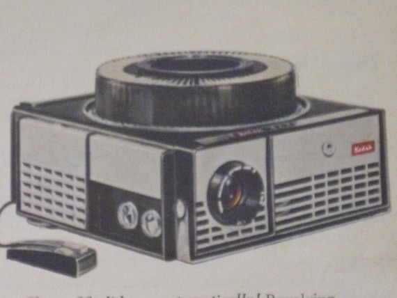 Kodak carousel 860h スライドプロジェクター レトロ Slide Carousel Projector Photo to Frame Image Taken From an Old
