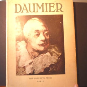 Daumier autorstwa Jacques'a Lassaigne'a 1938 - Pierwsze wydanie Hyperion Press Wydanie angielskie - z obwolutą - satyryczne karykatury - Honore Daumier