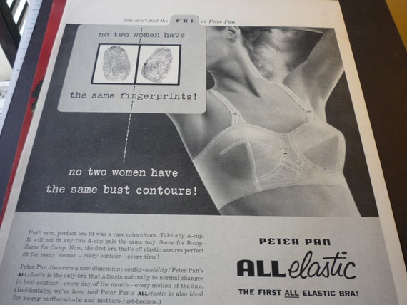 The Peter Pan Bra 1950s Vintage Ad Mid Century Fashion Original Ad