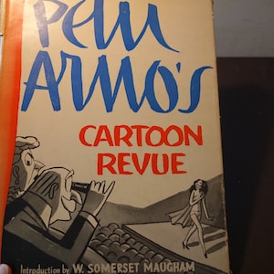 Peter Arno&#39;s Cartoon Revue 1941 First Edition Hardcover with Dust Jacket Oversize Simon and Schuster publisher