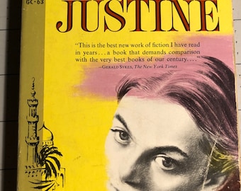 Lawrence Durrell Justine Faber Edizione USA 1957 brossura Dutton. Autore di Balthazar, The Alexandria Quartet ambientato in Egitto