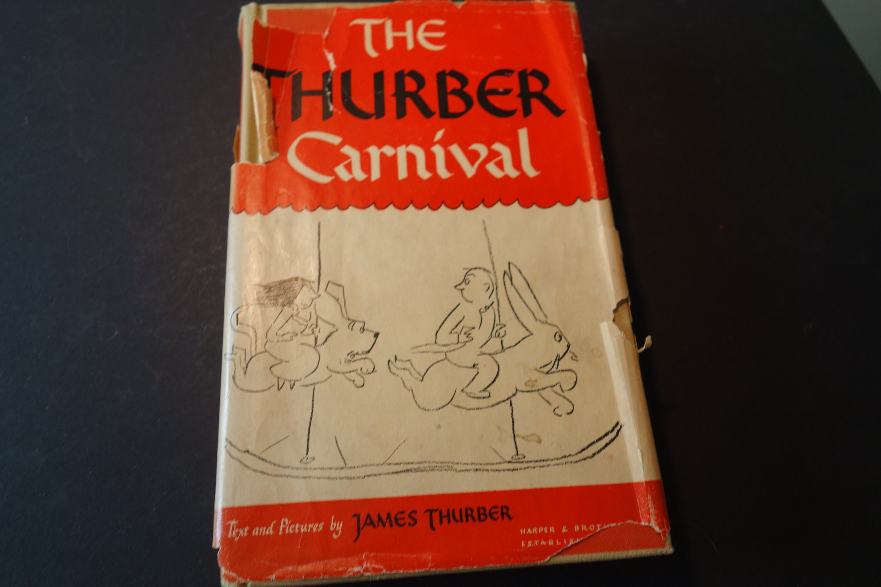 James Thurber Thurber Carnival 1945 Edition Original Dust Jacket
