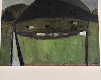 William Scott, Stagheap Landscape | Published print Mid Century Modern | Bold Abstract Wall Art framable