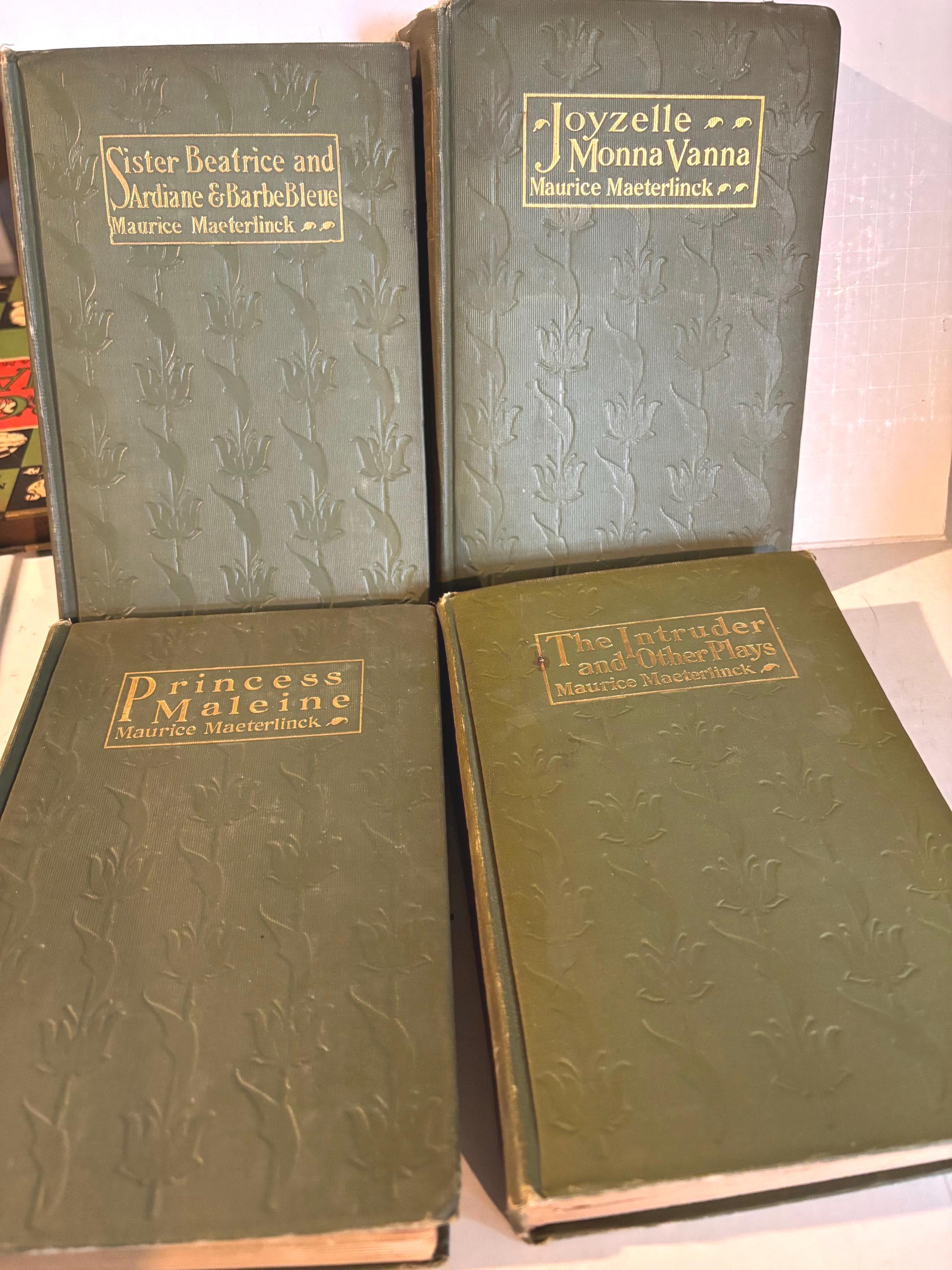Maurice Maeterlinck Oeuvres 4冊セット Four Books of Plays by Maurice Maeterlinck. Sold Separately
