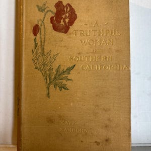 A Truthful Woman in Southern California Kate Sanborn 1893 First edition Beautiful decorative cover Very Good Antique Condition Smith College
