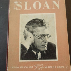 John Sloan WPA American Artists Group edition 1945 Monograph 1 Rare review of American artists  gift for art lover Kent lover Mainer
