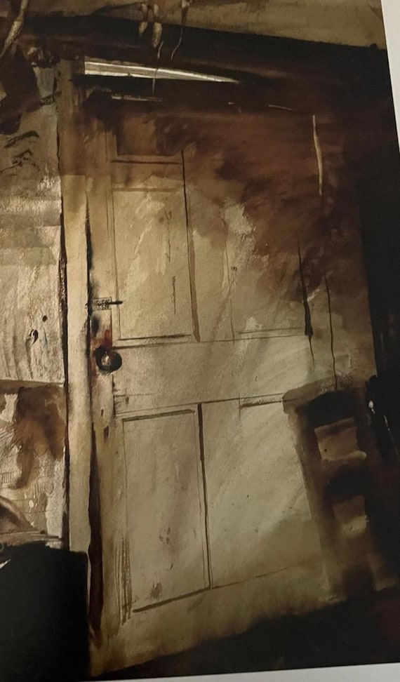 Andrew Wyeth, the Witch Door | Vintage Print | Snowy Day | Home