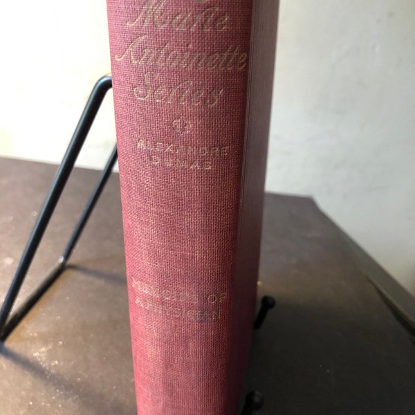 Alexandre Dumas Memoirs of a Physician 1893 Collier Publishing Antique Book Red Cover Very Good Condition French Revolution