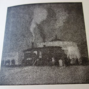 E Hesketh Hubbard, The Roundabout Etching print. Finely produced reprint published by Morland Press 1924. Unmounted Vintage Wall Art