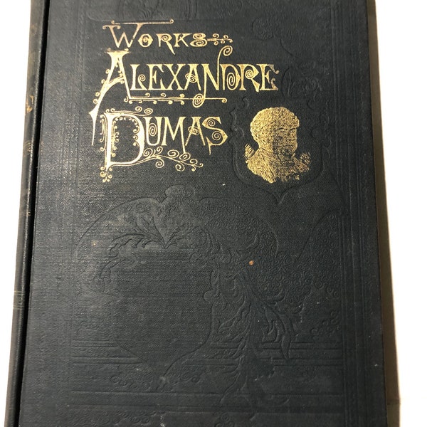 Alexandre Dumas Countess de Charny Chevalier de Maison Rouge 1893 First edition Illustrated P F Collier pub Antique