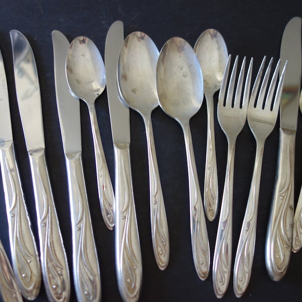 Assorted silver plated tableware Supreme line Forks, Spoons, Knives Flatware.  Perfect special occasion gift. Matching tableware