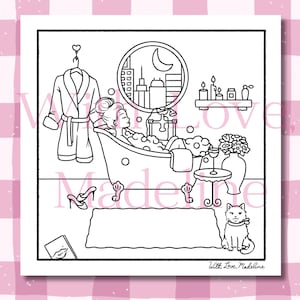 Self Care - Printable Coloring Page