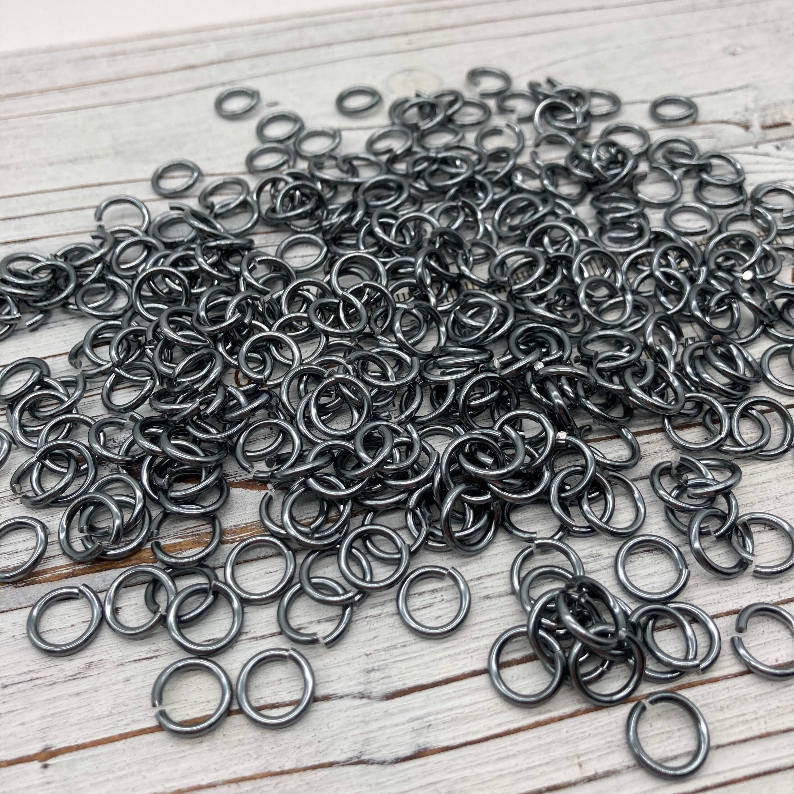 16 1/4 Gunmetal Anodized Aluminum Chainmail Rings 300 By Etsy