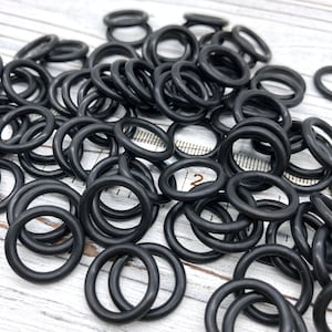 1,2x11mm Black Plated Jump Rings , Connectors - TS517 – mbjewelrymetal