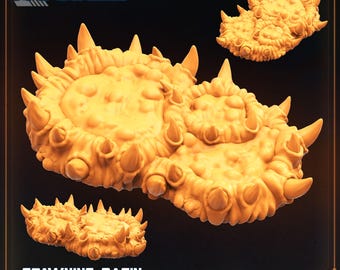 Sci-Fi Spawning Basin Terrain: StarCraft Zerg Inspired Wargaming Miniature